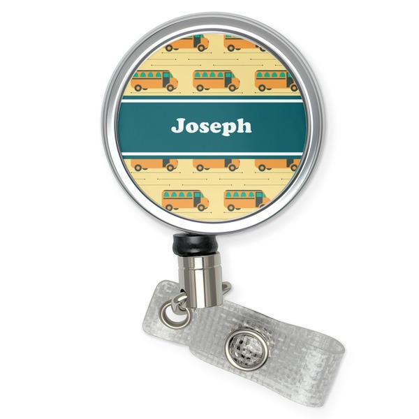Custom School Bus Retractable Badge Reel (Personalized)