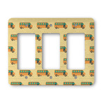 School Bus Rocker Style Light Switch Cover - Three Switch