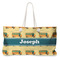 School Bus Large Rope Tote Bag - Front View