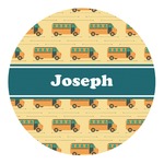 School Bus Round Decal - Large (Personalized)