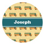 School Bus Round Decal - Small (Personalized)