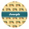 School Bus Round Decal (Personalized)