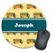 School Bus Round Mouse Pad (Personalized)
