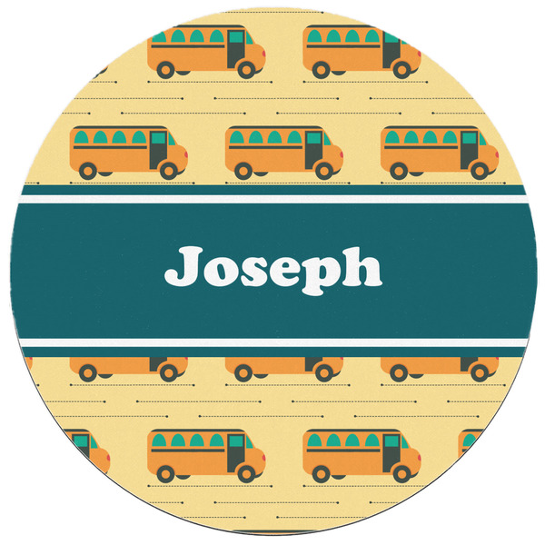 School Bus Round Mousepad - APPROVAL
