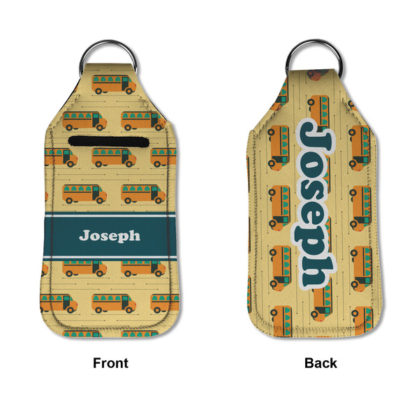 School Bus Sanitizer Holder Keychain - Large APPROVAL (Flat)