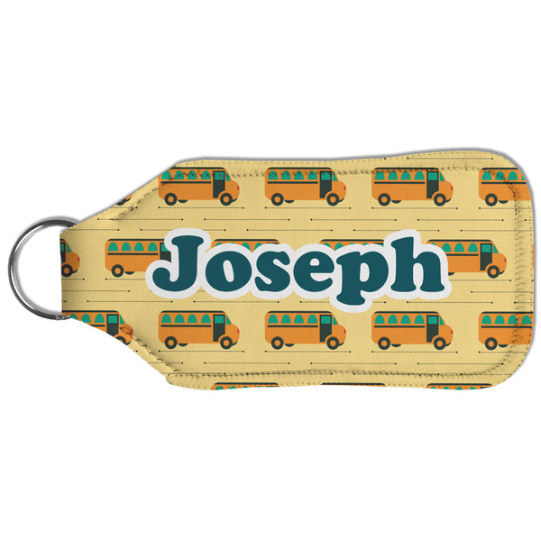School Bus Sanitizer Holder Keychain - Large (Back)