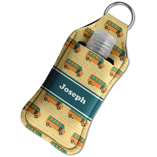 School Bus Sanitizer Holder Keychain - Large in Case