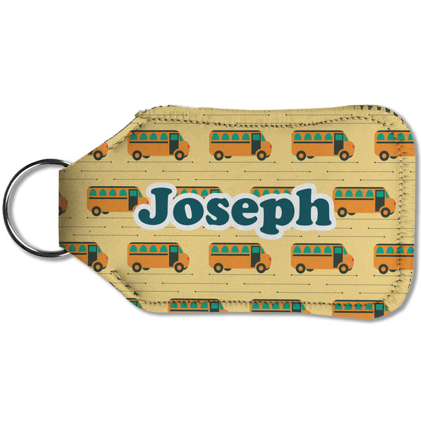 School Bus Sanitizer Holder Keychain - Small (Back)