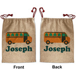 School Bus Santa Sack - Front & Back (Personalized)