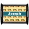 School Bus Black Wooden Tray - Large (Personalized)