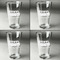 School Bus Set of Four Engraved Beer Glasses - Individual View