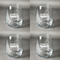 School Bus Set of Four Personalized Stemless Wineglasses (Approval)