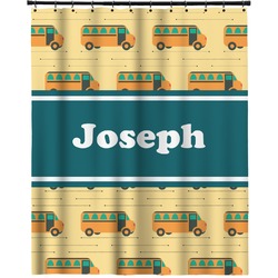School Bus Extra Long Shower Curtain - 70"x84" (Personalized)