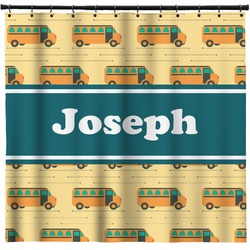 School Bus Shower Curtain - Custom Size (Personalized)