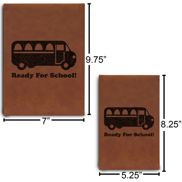 School Bus Sketch Book Size Comparison w/ Dimension