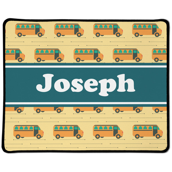 Custom School Bus Large Gaming Mouse Pad - 12.5" x 10" (Personalized)