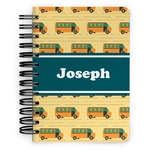 School Bus Spiral Notebook - 5x7 w/ Name or Text