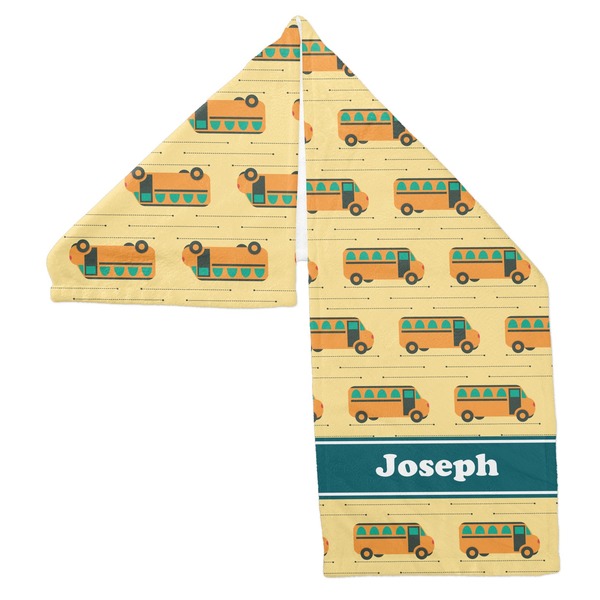 School Bus Sports Towel Folded - Both Sides Showing