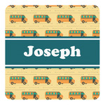 School Bus Square Decal (Personalized)