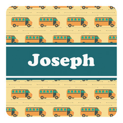 School Bus Square Decal (Personalized)
