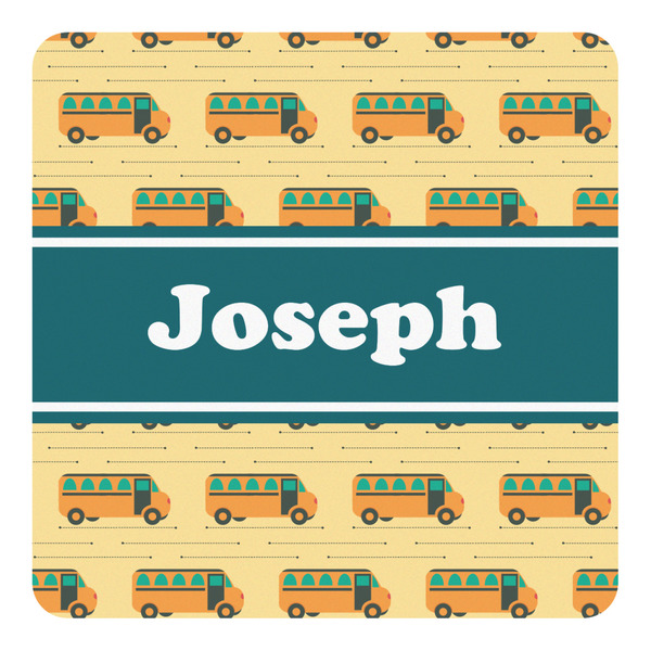 Custom School Bus Square Decal - Medium (Personalized)