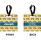School Bus Square Luggage Tag (Front + Back)