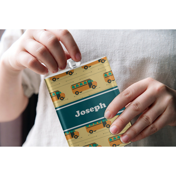 School Bus Stainless Steel Flask - LIFESTYLE 1