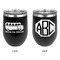 School Bus Stainless Wine Tumblers - Black - Double Sided - Approval