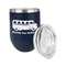 School Bus Stainless Wine Tumblers - Navy - Single Sided - Alt View