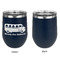 School Bus Stainless Wine Tumblers - Navy - Single Sided - Approval