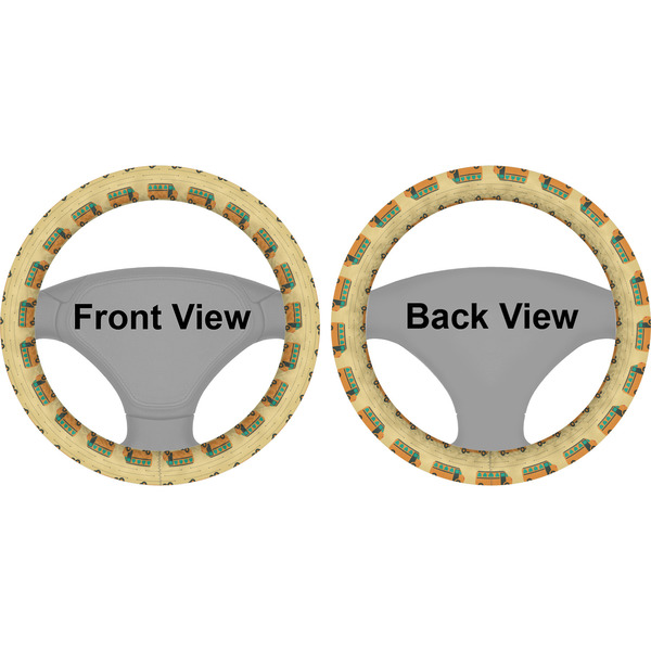 School Bus Steering Wheel Cover- Front and Back
