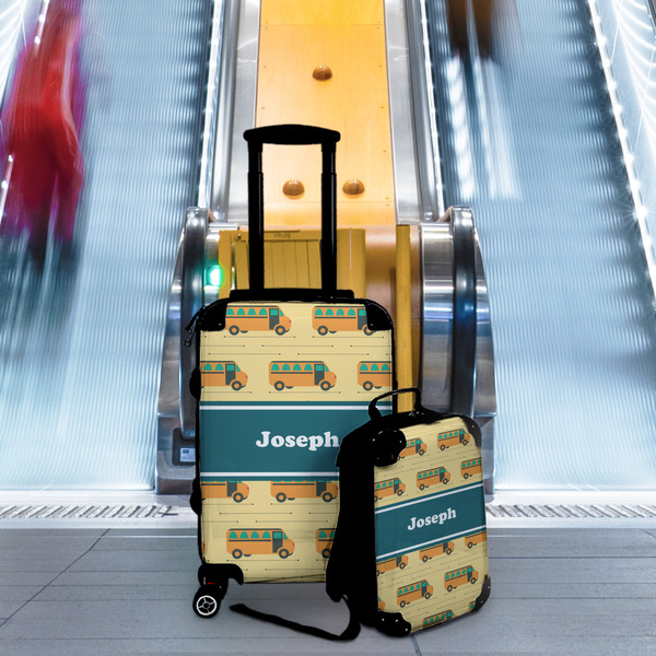 School Bus Suitcase Set 4 - IN CONTEXT