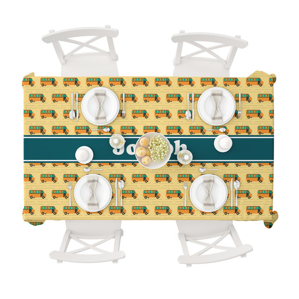 School Bus Tablecloths (58"x102") - TOP VIEW