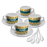 School Bus Tea Cup - Set of 4 (Personalized)