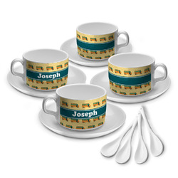 School Bus Tea Cup - Set of 4 (Personalized)