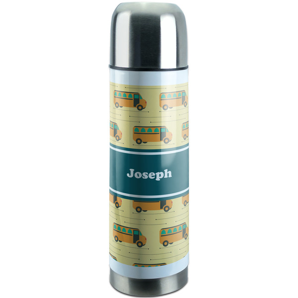 Custom School Bus Stainless Steel Thermos (Personalized)