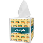 School Bus Tissue Box Cover (Personalized)
