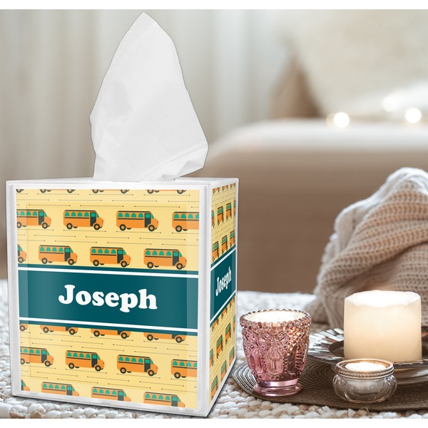 School Bus Tissue Box - LIFESTYLE