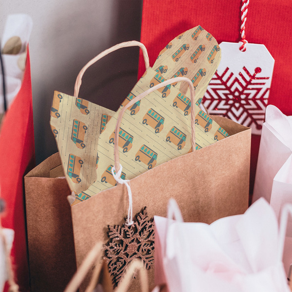 School Bus Tissue Paper - In Gift Bag