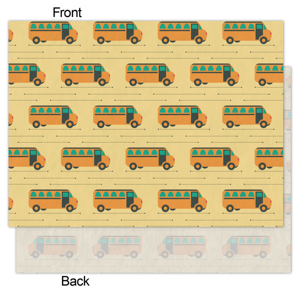 School Bus Tissue Paper - Lightweight - Medium - Front & Back