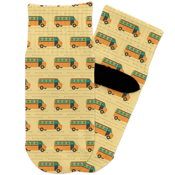 Custom School Bus Toddler Ankle Socks
