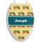 School Bus Toilet Seat Decal - Elongated (Personalized)