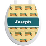 School Bus Toilet Seat Decal (Personalized)
