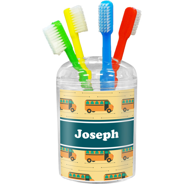 Custom School Bus Toothbrush Holder (Personalized)