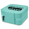School Bus Travel Jewelry Boxes - Leather - Teal - View from Rear