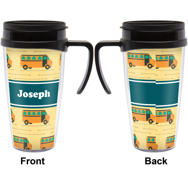 School Bus Travel Mug with Black Handle - Approval