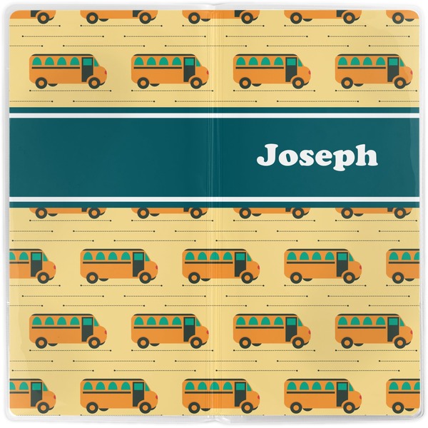 School Bus Vinyl Document Wallet - Apvl