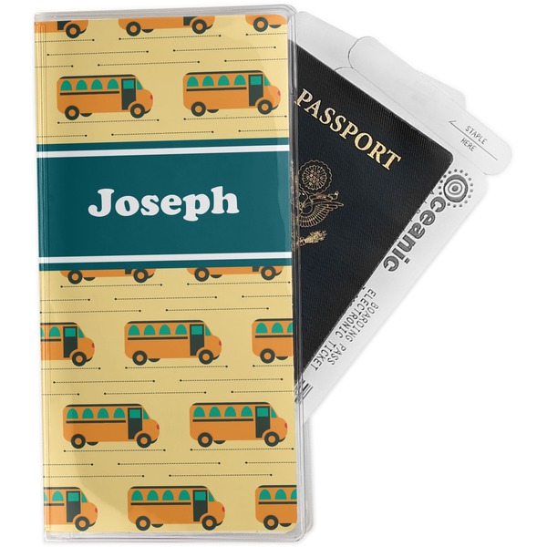Custom School Bus Travel Document Holder
