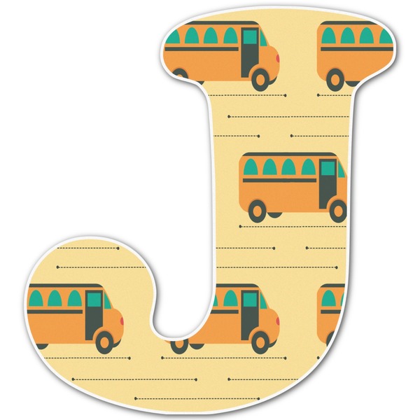 Custom School Bus Letter Decal - Large (Personalized)