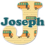 School Bus Name & Initial Decal - Up to 12"x12" (Personalized)